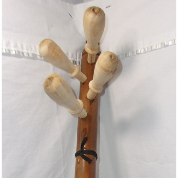 Moroccan Guenbri Wood w/ Animal Skin Gut Strings & Stitched Instrument 28" - Picture 3 of 10